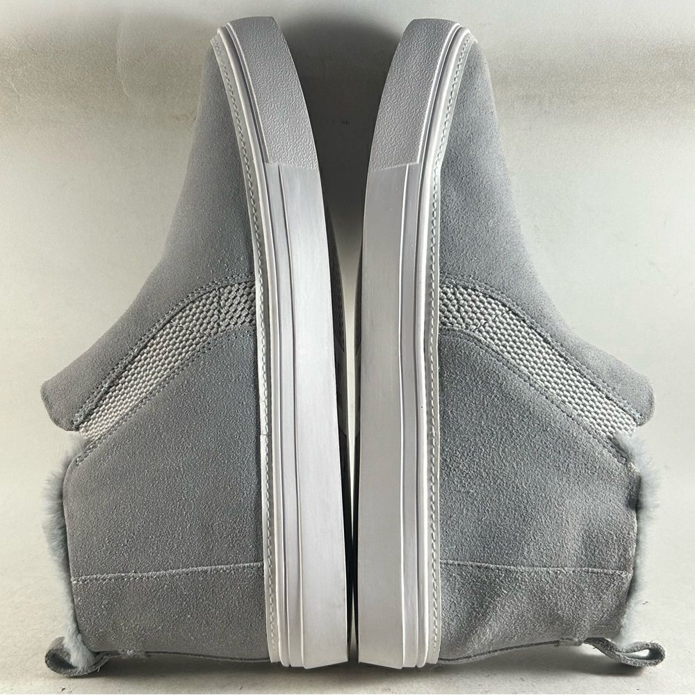 Toms Bryce Women’s High Top Shoes Faux Fur Lined Suede Sneakers Gray Size 10 - Picture 6 of 10